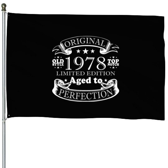 1978 vintage birthday year of birth 1978 gift House Flags