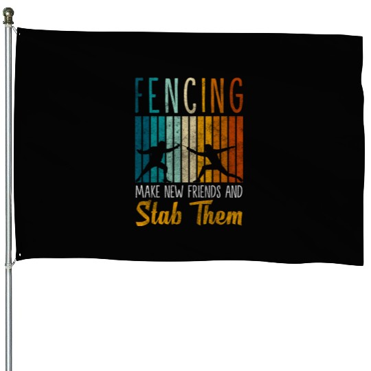 Fencing Training Winner Tradition House Flags