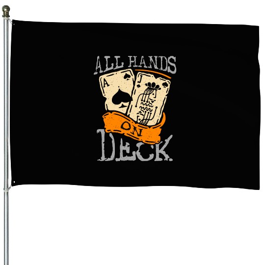 Classic Blackjack All Hands On Deck Loves Gambling House Flags