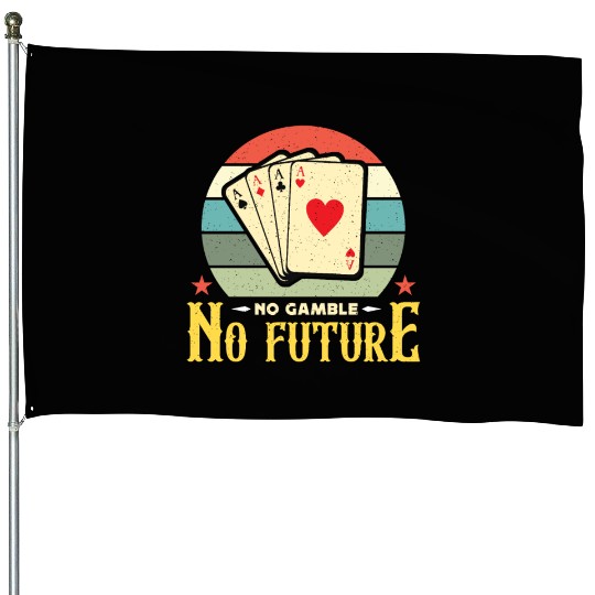 Classic Blackjack No Gamble No Future Retro Dealer House Flags