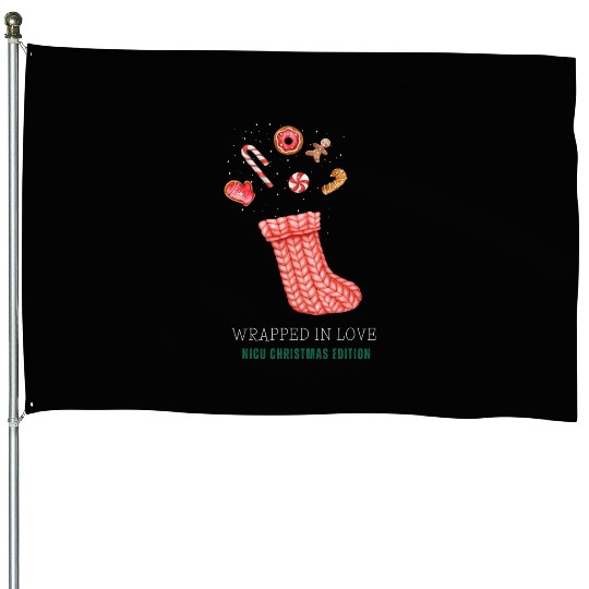 NICU Christmas design | Wrapped in Love House Flags