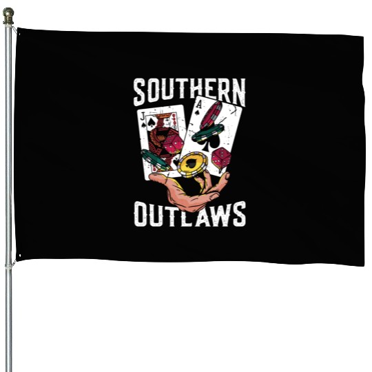 Classic Blackjack Southern Outlaws Loves Card Game House Flags