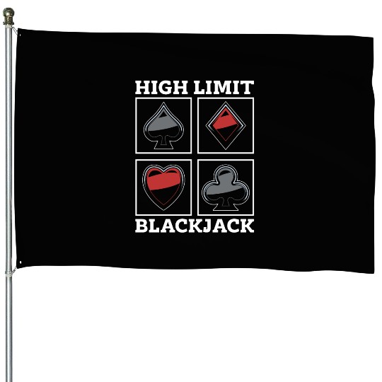 Classic Blackjack High Limit Blackjack Card Game House Flags