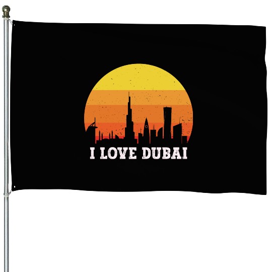 I love Dubai House Flags
