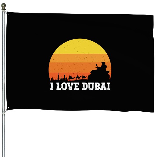 I love Dubai House Flags