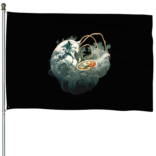 Nine Tailed Fox Ramen - Kitsune House Flags