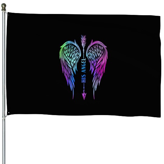 His Angel House Flags