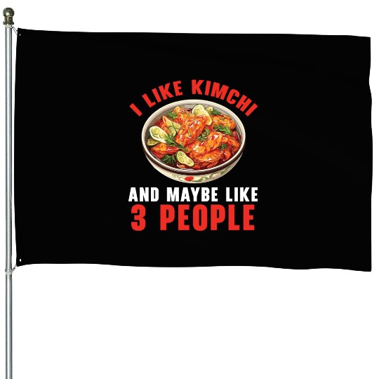 Kimchi Lover Korean Cuisine Spicy Food South Korea House Flags