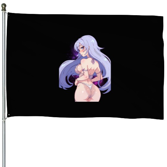 Waifu Material Embracing Anime, Manga House Flags