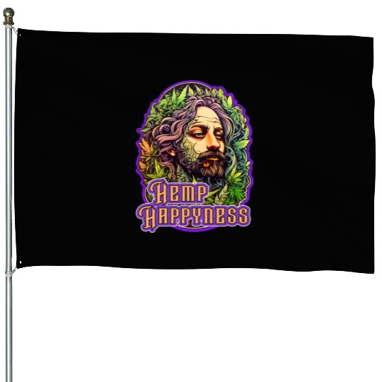 Hemp Happyness House Flags
