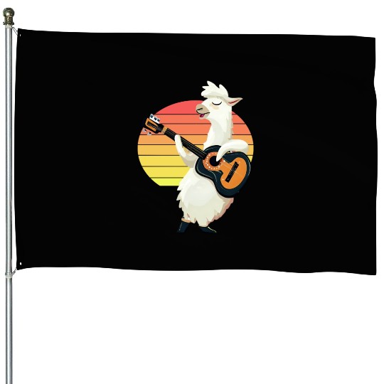 Musical alpaca House Flags
