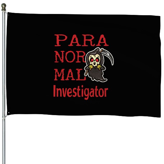 Ghost Hunting Paranormal Investigator House Flags