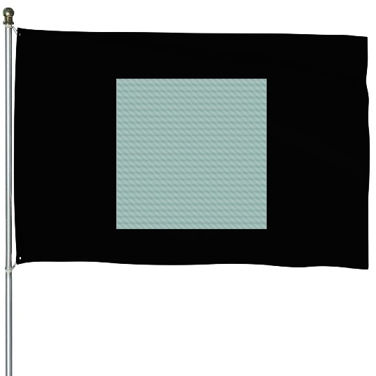 Teal Minimal Texture House Flags