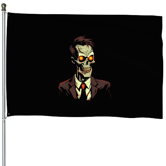 Creep Out Your Friends with a Halloween Zombie House Flags