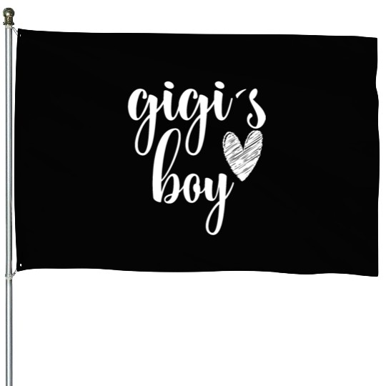 Funny Matching Gigi Boy for Grandma Whit Boy House Flags