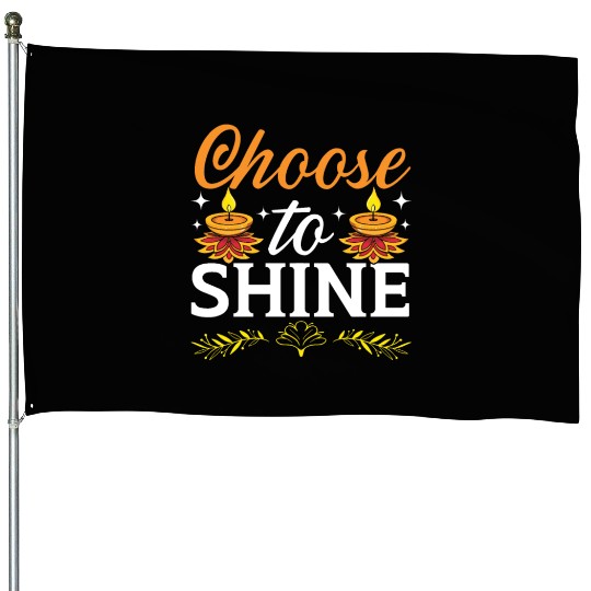 Happy Diwali Diwali Festival Indian Hindu Hinduism House Flags