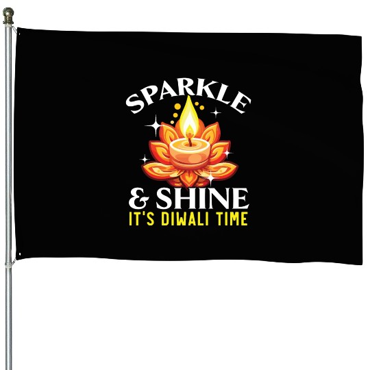 Happy Diwali Diwali Festival Indian Hindu Hinduism House Flags