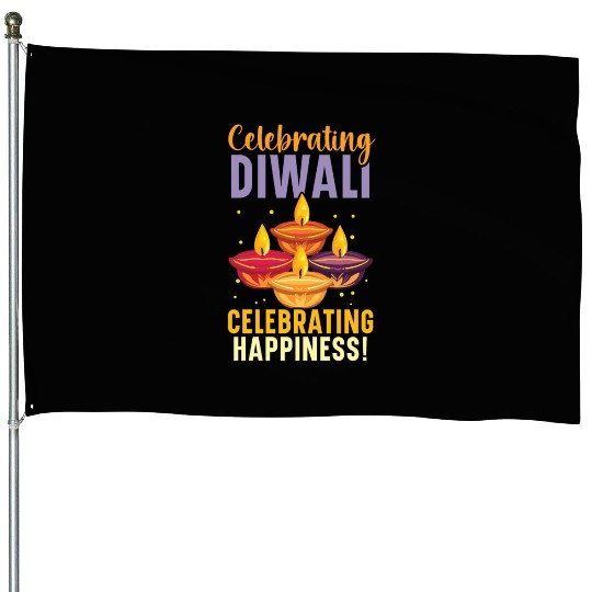 Happy Diwali Diwali Festival Indian Hindu Hinduism House Flags