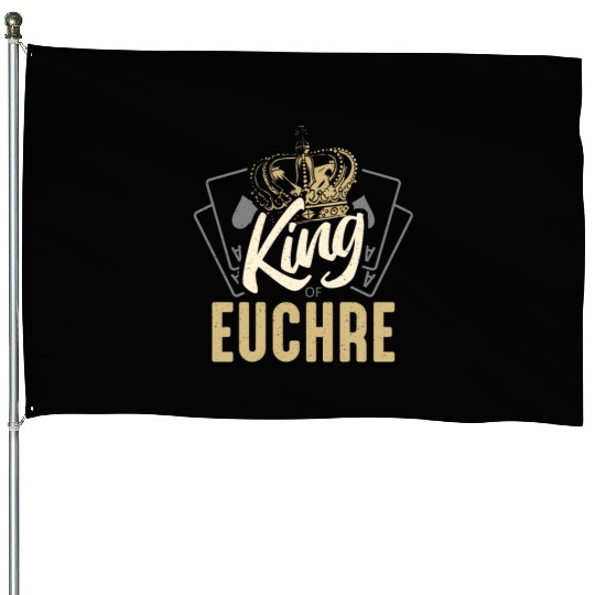 Euchre King Of Euchre Board Game Playing Cards House Flags