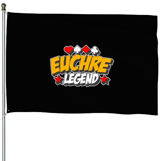 Euchre Legend Card Games Pinochle Playing Cards House Flags