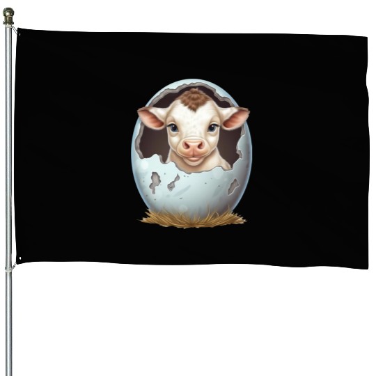 Sweet Lamb Hatching: The Beginning of New Life House Flags