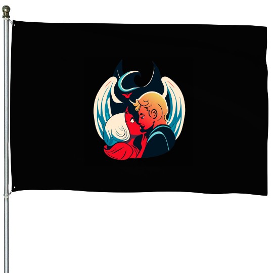 Devil and Angel House Flags