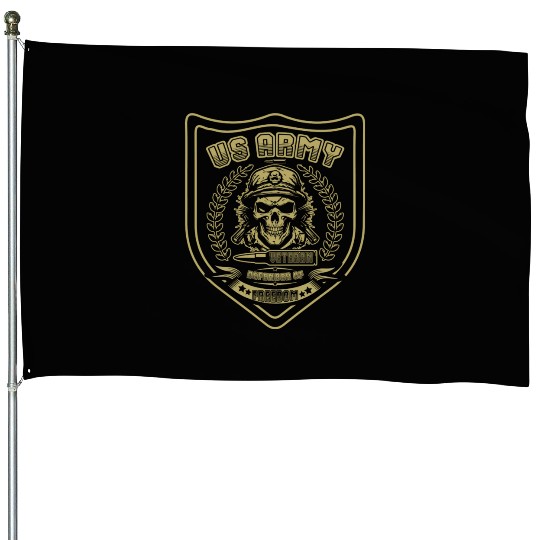 US Army Veteran Defender of Freedom House Flags