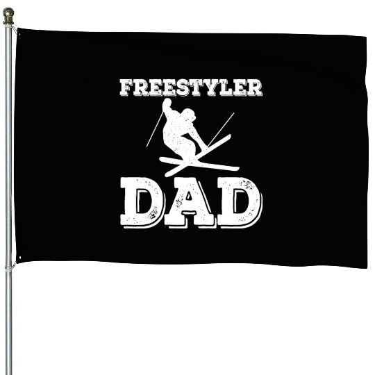 Freestyler Dad Freestyle Ski Father's Day House Flags