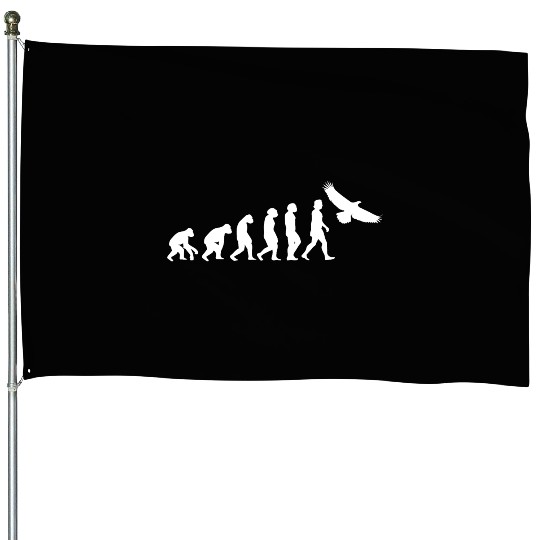 Eagle white evolution animals raptor bird House Flags