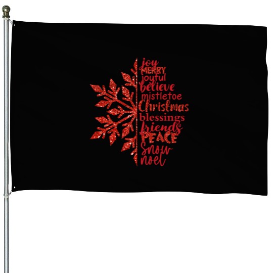 Queen My students are merry and bright sublimation House Flags