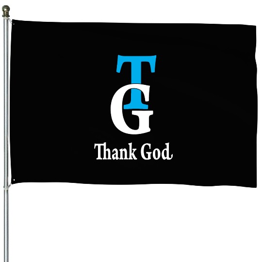 Thank God TG Love Jesus Christian Christmas House Flags
