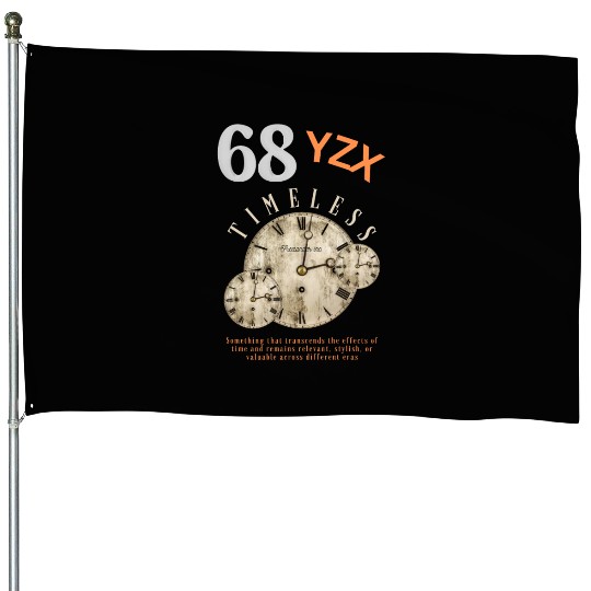 Timeless, vintage clock House Flags