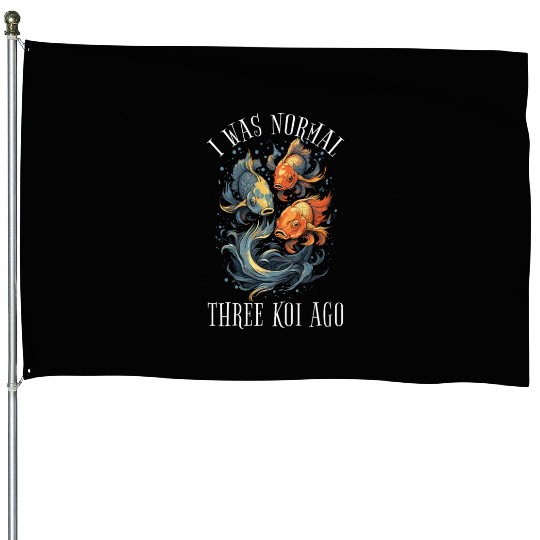 Koi Fish Koi Carp Japanese Koi Garden-Pond funny House Flags