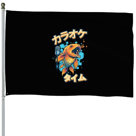 Koi Fish Koi Carp Japanese Koi Garden-Pond funny House Flags
