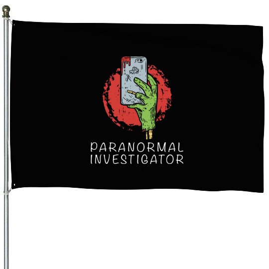 Ghost Hunting Paranormal Investigator House Flags