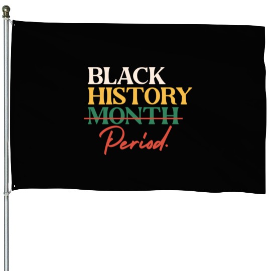 Black History Month Period House Flags