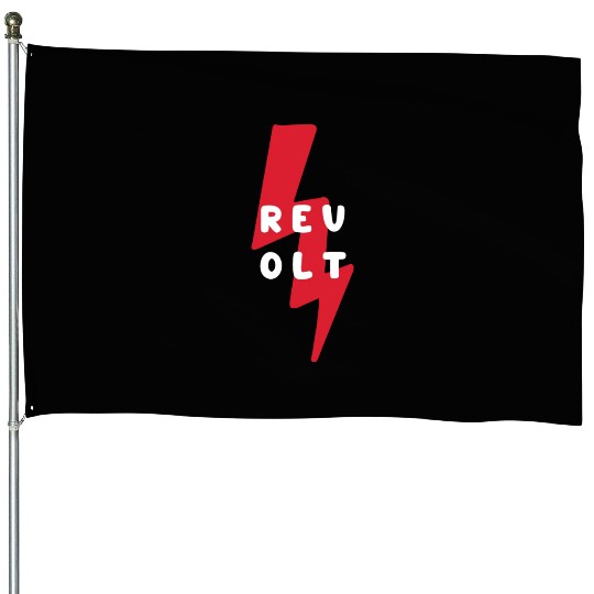 Revolt Lightning Bolt Revolutionary House Flags