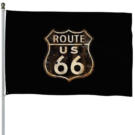 Route 66 vintage sign 2 House Flags