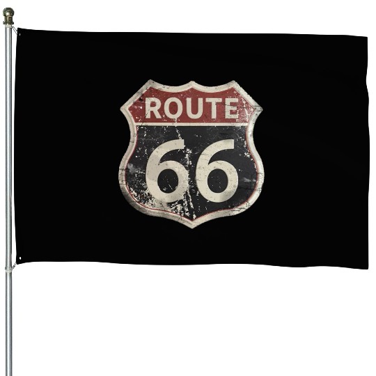Route 66 vintage sign House Flags