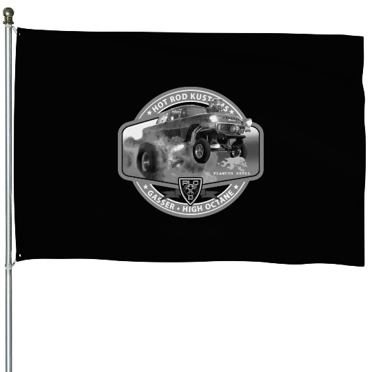 Hot Rod Gasser BW House Flags
