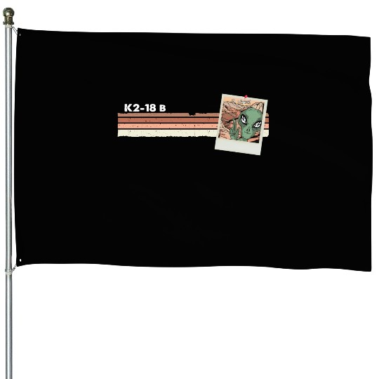 Picture of an Alien on K2-18b Exoplanet Taken by House Flags