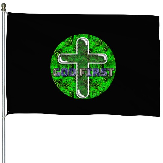 God First [2] Green House Flags
