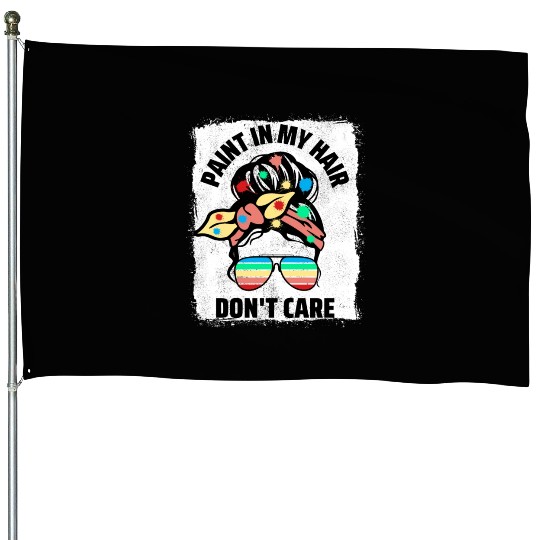 Art Teacher Women House Flags