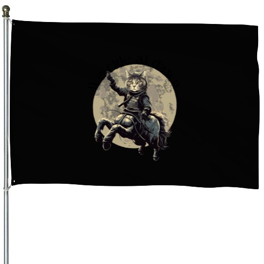 We ride at dawn! Cathorses! House Flags