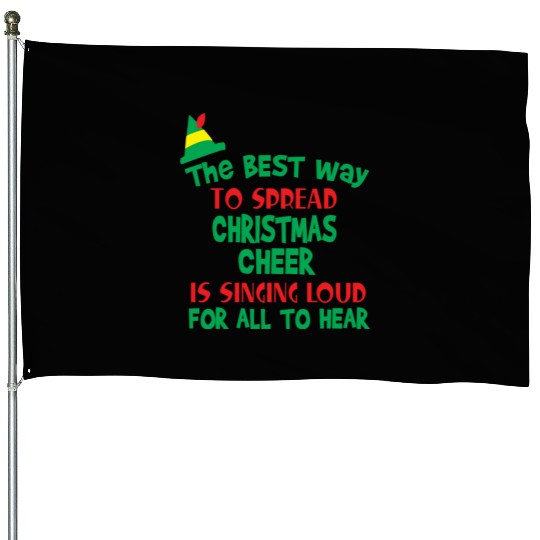 The Best Way To Spread Christmas Cheer Is Singing House Flags