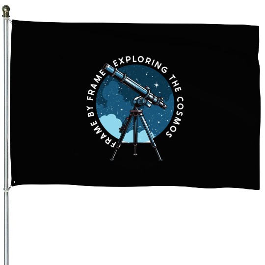 Astrophotography Astronomy Space Camera Star Watch House Flags