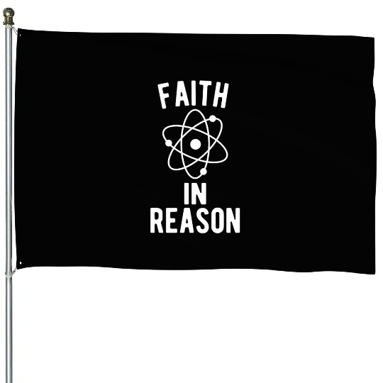 Atheist Atheism Anti Religion Securalism God Sucks House Flags