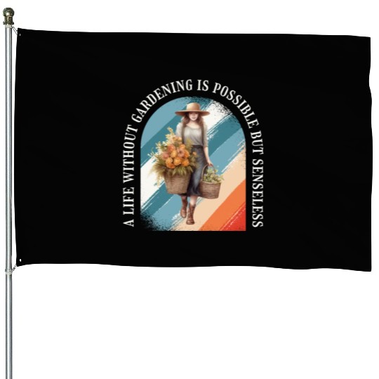 Gardening Garden-plants Florists-Gardener women House Flags