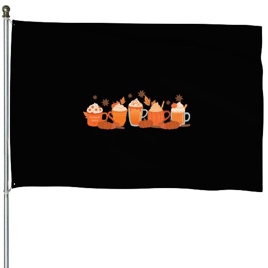 Tis The Season Pumpkin Spice Fall Autumn Season House Flags