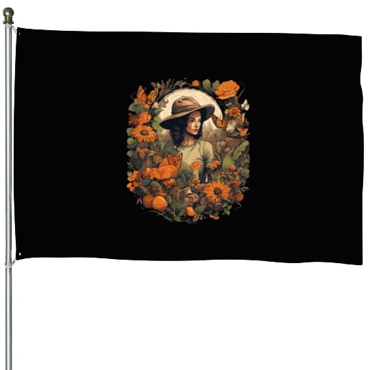 Gardening Garden-plants Flowers-Gardener Gardener House Flags